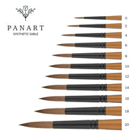 PanArt 1101 - okrągły pędzel akwarelowy z sobola | różne rozmiary | Artmie