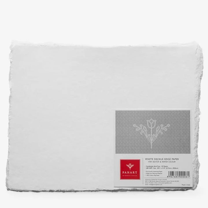 PanArt Ręcznie robiony biały papier A4 | Artmie