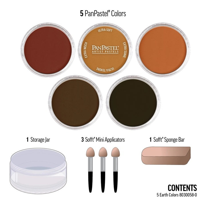 PanPastel Earth Tones Golden Set - 5 szt. | Artmie
