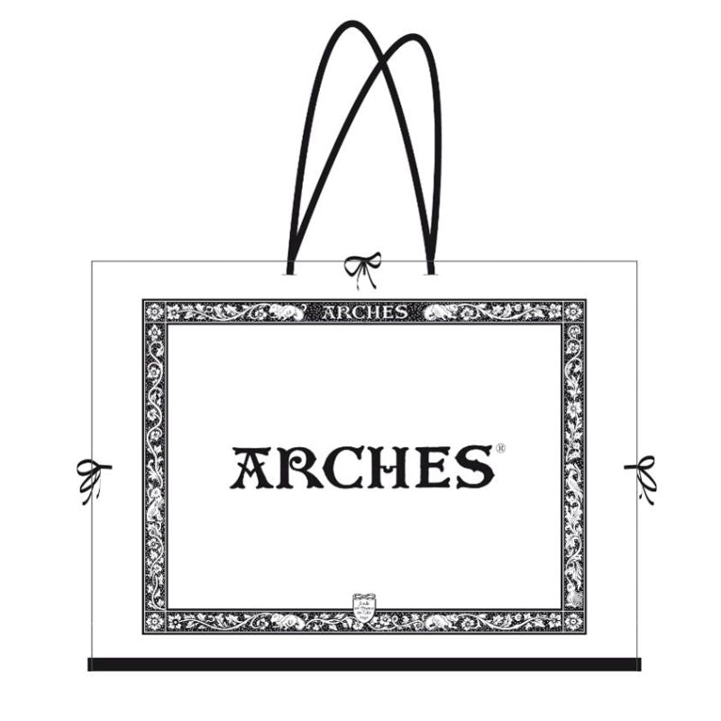 Papier akwarelowy ARCHES naturalna biel HP 185 g/m2 56 x 76 cm - zestaw 5 arkuszy