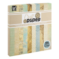 Papier do scrapbookingu 20 x 20 cm | odcienie beżu | Artmie