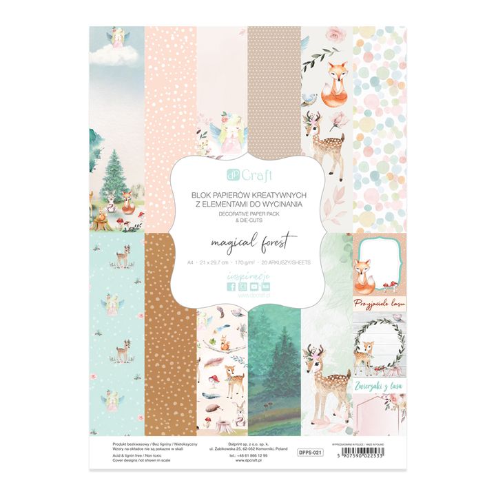 Papier do scrapbookingu A4 Magical Forest | Artmie