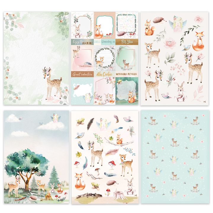 Papier do scrapbookingu A4 Magical Forest | Artmie