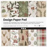 Papier do scrapbookingu Christmas 15,2 x 15,2 cm - 50 arkuszy | Artmie