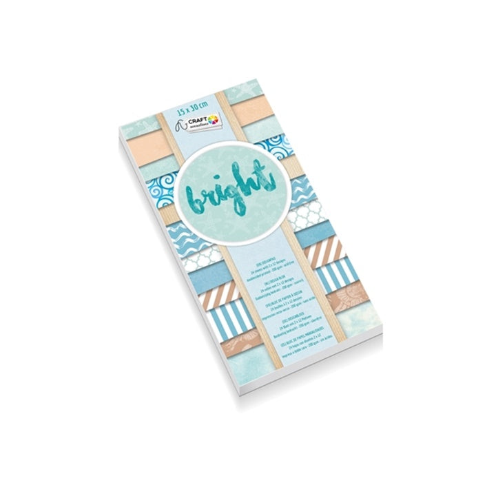 Papier do scrapbookingu Craft Sensations 15x30 cm - 24 arkuszy | różne wzory | Artmie