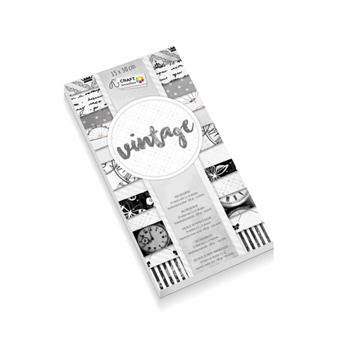 Papier do scrapbookingu Craft Sensations 15x30 cm - 24 arkuszy | różne wzory | Artmie