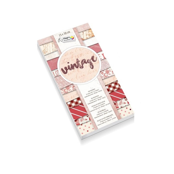 Papier do scrapbookingu Craft Sensations 15x30 cm - 24 arkuszy | różne wzory | Artmie