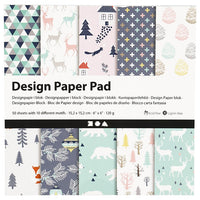Papier do scrapbookingu Pastel Nature 15,2 x 15,2 cm - 50 arkuszy | Artmie