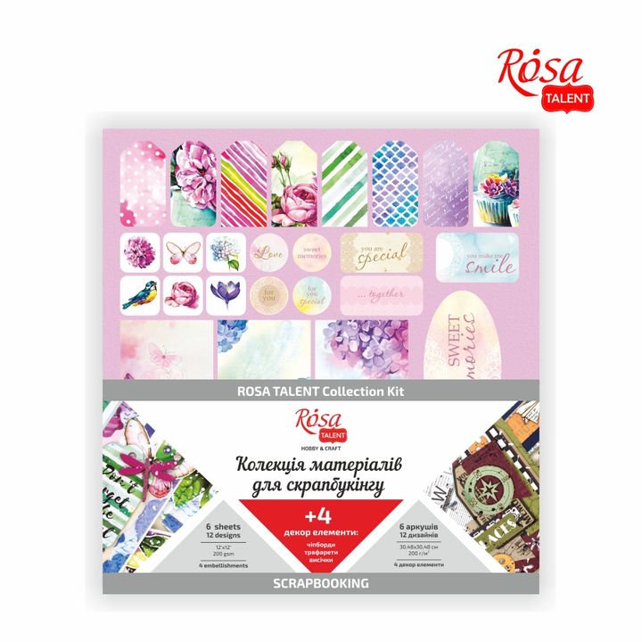 Papier do scrapbookingu ROSA TALENT Floral Poem | Artmie