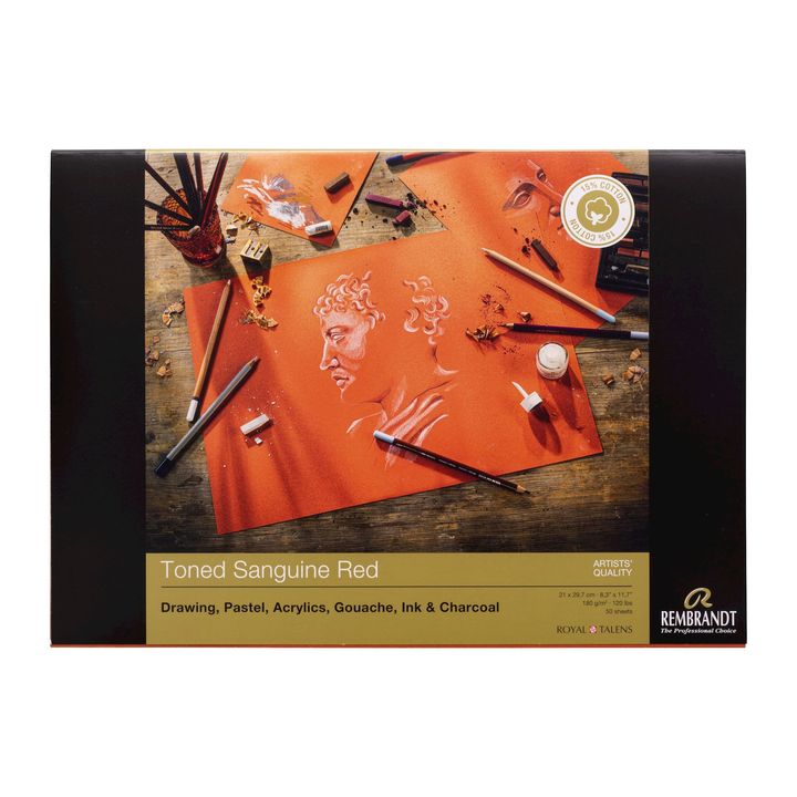 Papier tonowany Rembrandt Sanguine Red | różne wymiary | Artmie