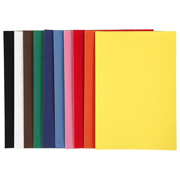 Papier welurowy A4 - różne kolory / zestaw 10 ark. | Artmie