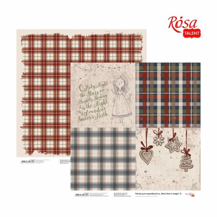 Papiery do scrapbookingu 30.48 x 30.48 cm New Years magic | różne motywy