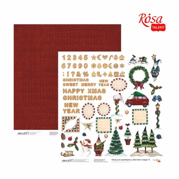 Papiery do scrapbookingu 30.48 x 30.48 cm New Years magic | różne motywy