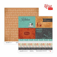 Papiery do scrapbookingu 30.48 x 30.48 cm Recipe book | różne motywy