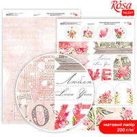Papiery do scrapbookingu Love Mood A4 | różne motywy