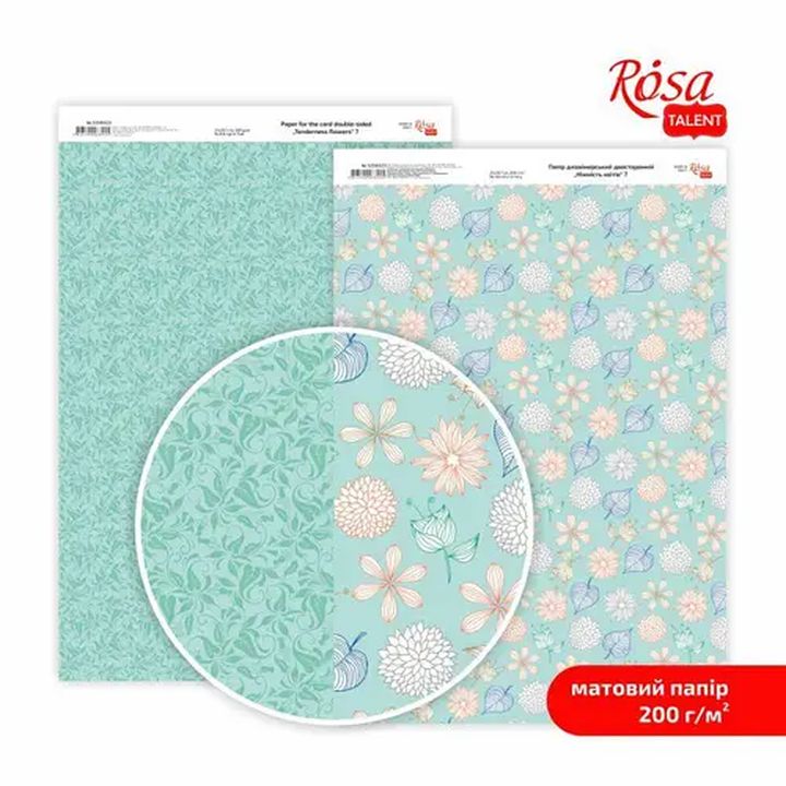 Papiery do scrapbookingu Tenderness flowers A4 | różne motywy