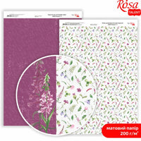 Papiery do scrapbookingu Wild Flowers A4 | różne motywy
