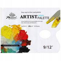 Papierowa paleta malarska 23 x 30 cm, 60 g/m² | biała Phoenix