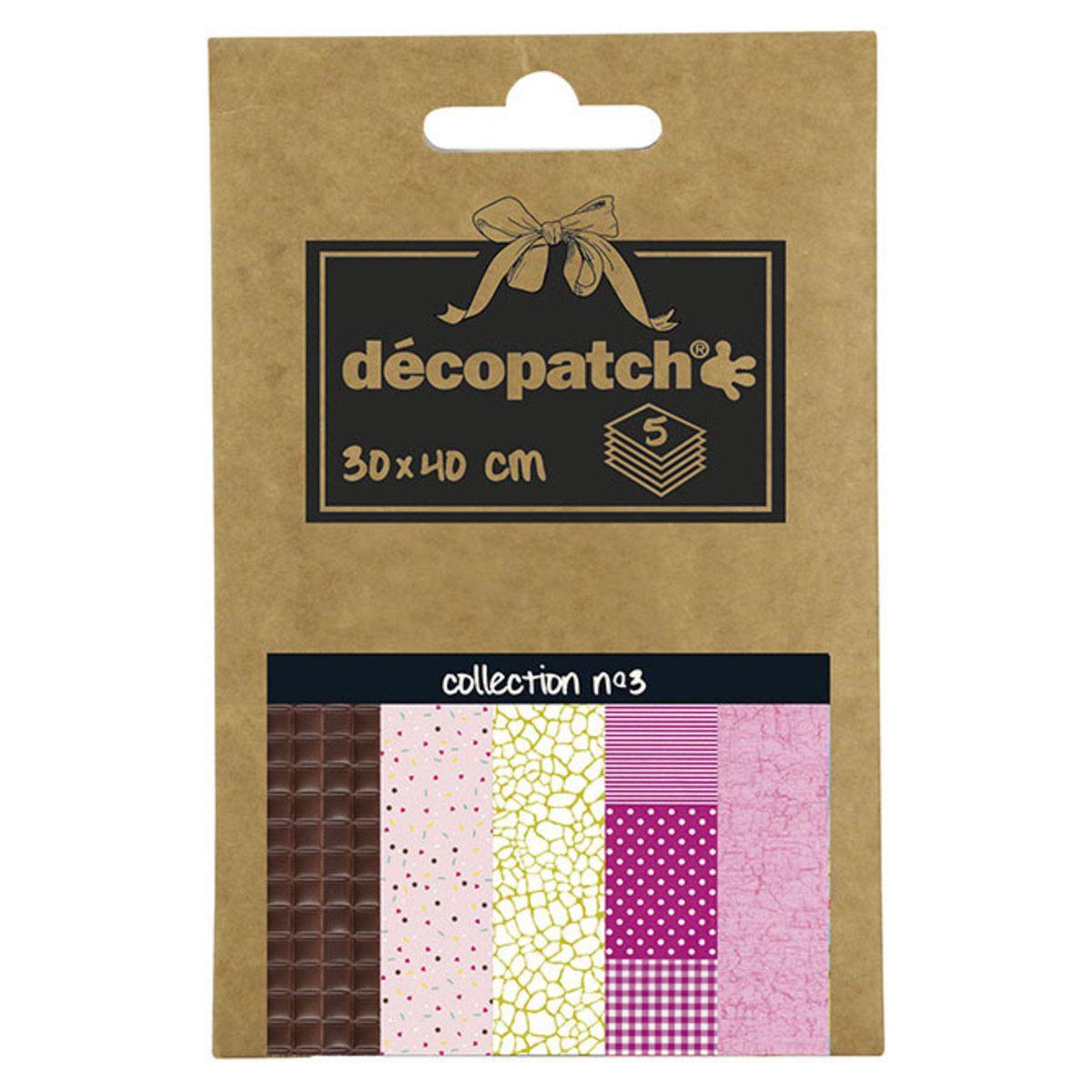 Papiery do decoupage CLAIREFONTAINE Decopatch 30 x 40 cm – kolekcje 6 – 20