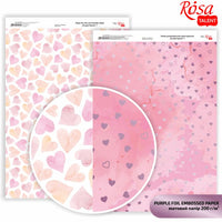 Papiery do scrapbookingu Hearts A4 | różne odcienie | Artmie
