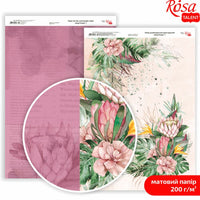 Papiery do scrapbookingu King Protea A4 | różne motywy | Artmie