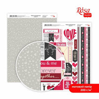 Papiery do scrapbookingu Love A4 | różne motywy | Artmie