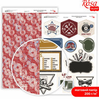 Papiery do scrapbookingu Mens Style A4 | różne motywy | Artmie