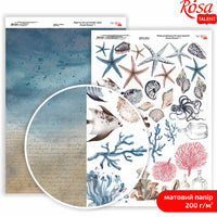 Papiery do scrapbookingu Ocean Dreams A4 | różne motywy | Artmie