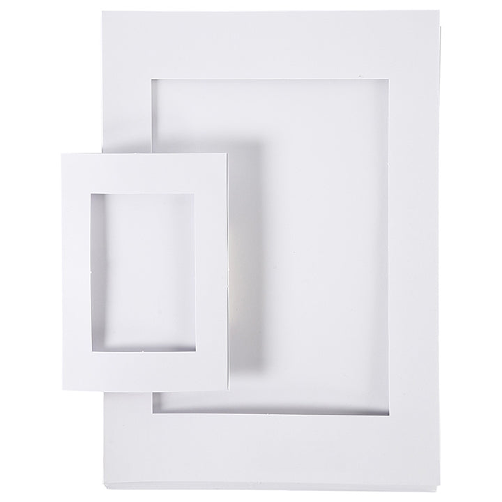 Passe-partout rozmiar A4 i A6 - 120 szt. – biel