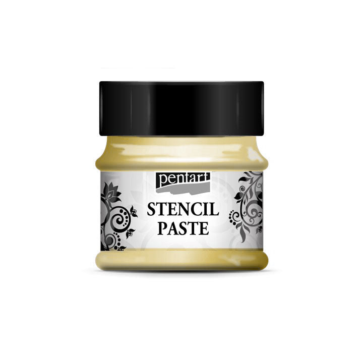 Pasta strukturalna perłowa 50ml Stencil paste Pentart | różne kolory | Artmie