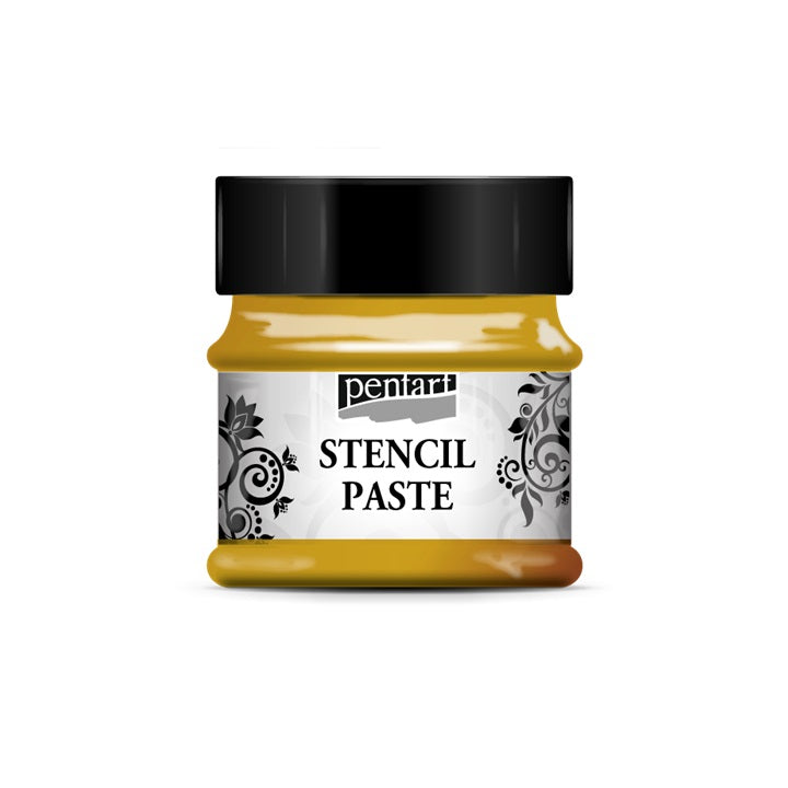 Pasta szablonowa metaliczna 50ml Stencil paste Pentart | różne kolory | Artmie