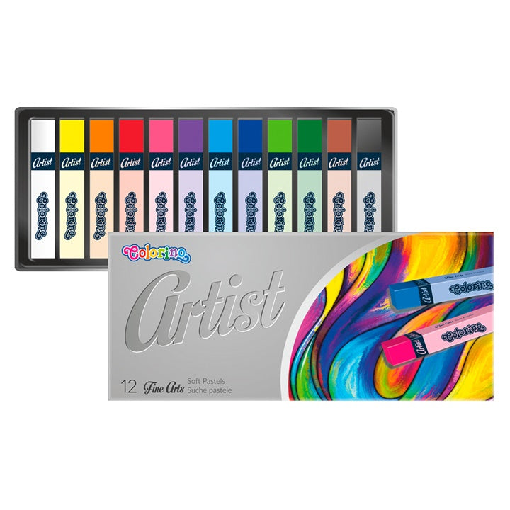 Pastele suche Colorino Artist Square - zestaw 12 sztuk | Artmie