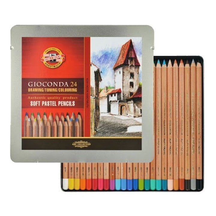 Pastele suche Gioconda w ołówku KOH-I-NOOR - 24 szt | Artmie
