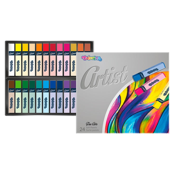 Pastele suche kwadratowe Colorino Artist 24 szt. | Artmie