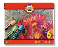 Pastele suche Toison D'or Koh-I-Noor / 6 szt pasteli | Artmie