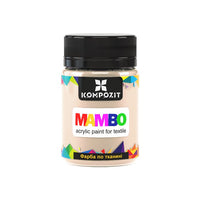 Pastelowa farba do tkanin i skóry MAMBO 50 ml – 101 piaskowobeżowa