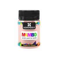 Pastelowa farba do tkanin i skóry MAMBO 50 ml – 104 różowobeżowa