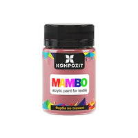 Pastelowa farba do tkanin i skóry MAMBO 50 ml – 105 pudroworóżowa