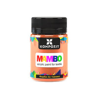 Pastelowa farba do tkanin i skóry MAMBO 50 ml – 106 brzoskwiniowa