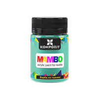 Pastelowa farba do tkanin i skóry MAMBO 50 ml – 114 turecka zielona