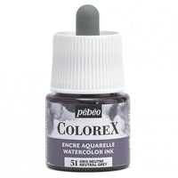 Pebeo Colorex akwarela w płynie 45 ml – Szary neutralny