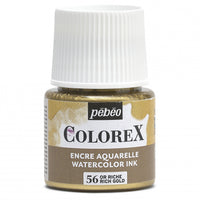 Pebeo Colorex akwarela w płynie 45 ml – Bogate złoto