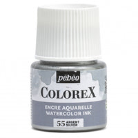 Pebeo Colorex akwarela w płynie 45 ml – Srebrny