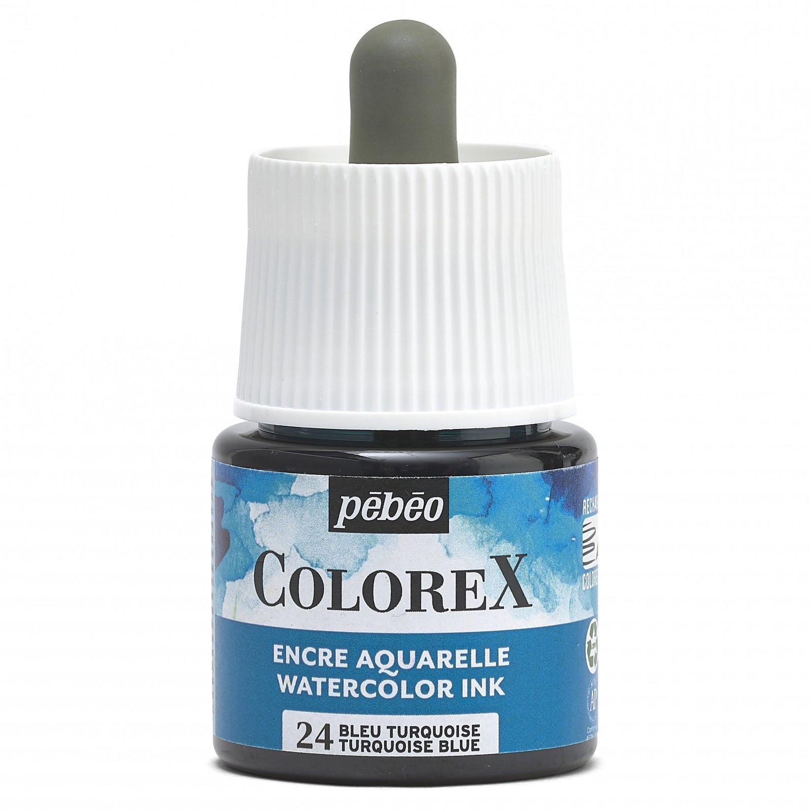 Pebeo Colorex akwarela w płynie 45 ml – Błękit turkusowy
