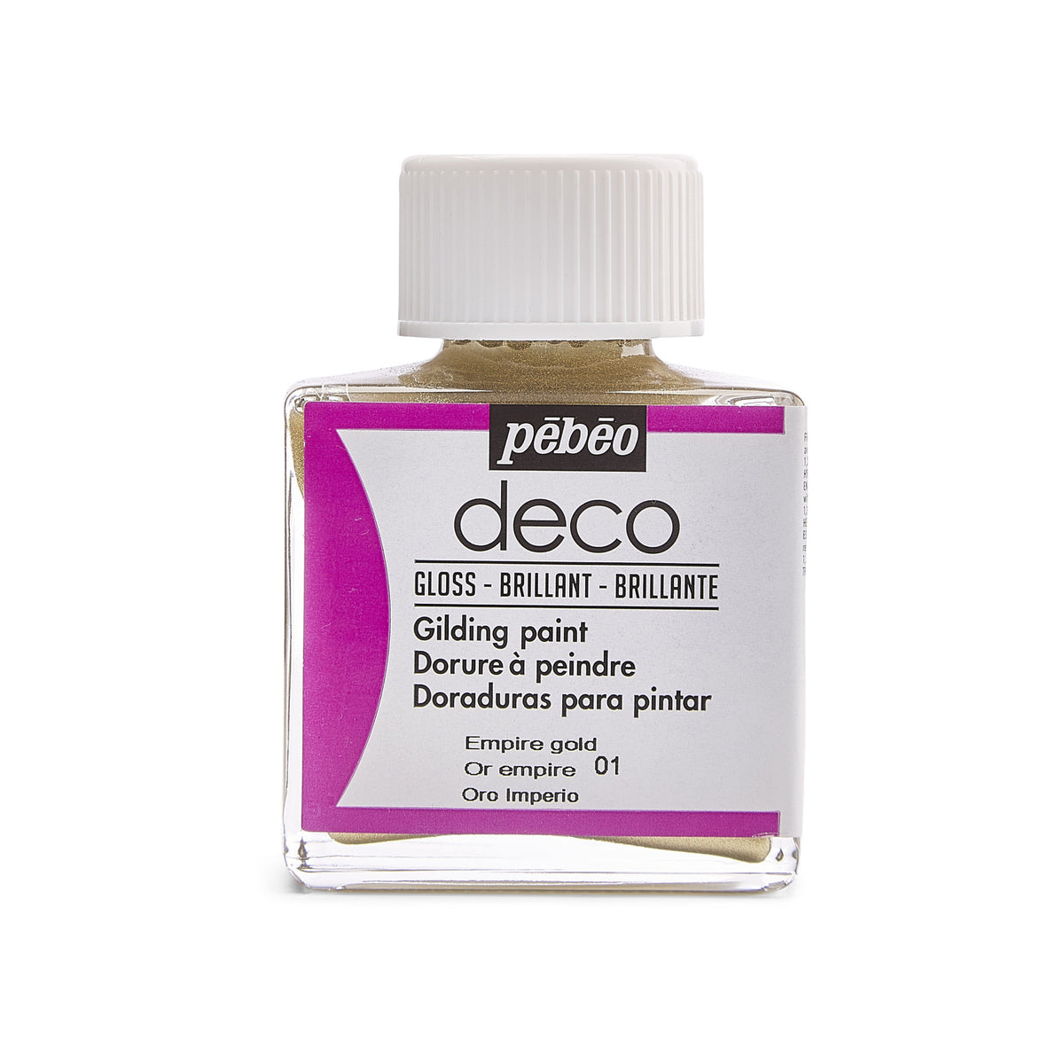 Farba akrylowa dekoracyjna Pebeo Deco błyszcząca 75 ml - złota