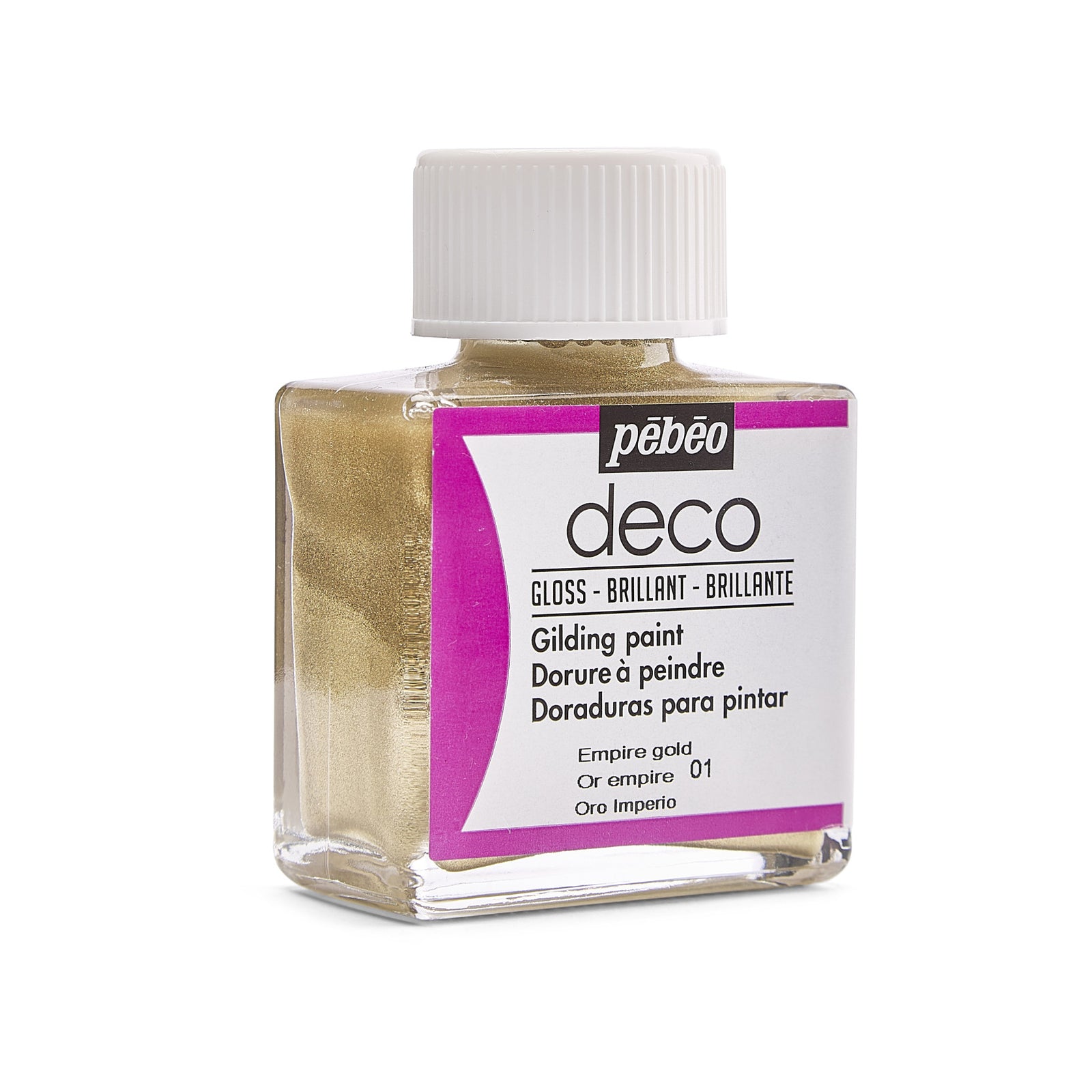 Farba akrylowa dekoracyjna Pebeo Deco błyszcząca 75 ml - złota