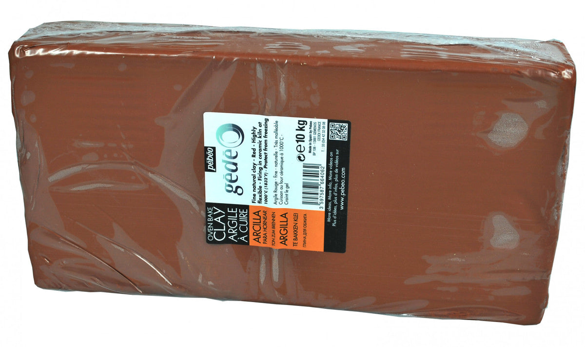 Pebeo Gédéo glina garncarska 5 kg czerwona – 10 kg červená