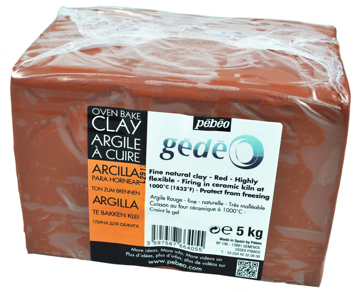 Pebeo Gédéo glina garncarska 5 kg czerwona – 5 kg červená