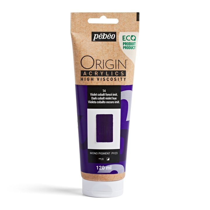 Pebeo ORIGIN Farba akrylowa 120 ml - ciemny fiolet kobaltowy (hue)