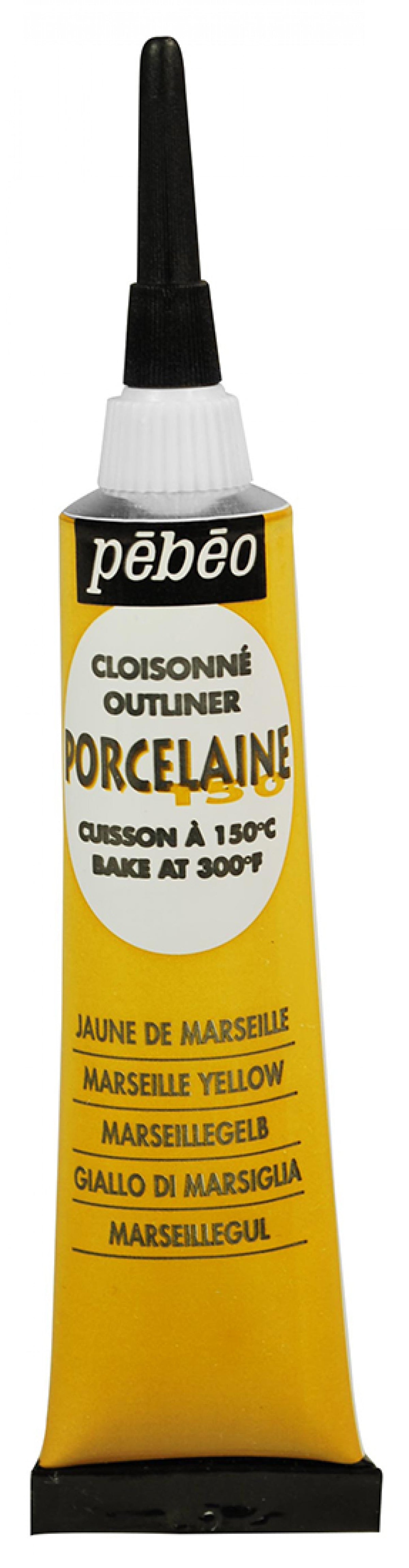 Pebeo Porcelaine 150 konturówka reliefowa do porcelany 20 ml – Żółcień marsylska